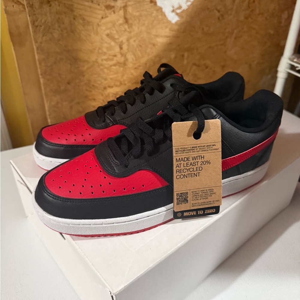 Mens Black and Red Sneakers - Picture 3 of 4